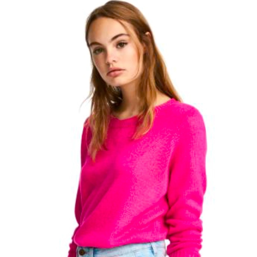 H&M Divided Hot Pink Sweater
